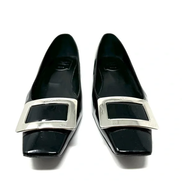 ROGER VIVIER Belle Vivier black patent leather, like new, made in Italy, size 39 - Picture 6 of 11